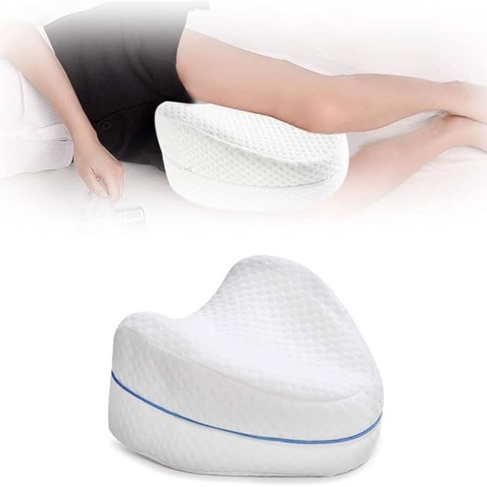 White Knee Support Pillow for Side Sleepers - Brand: